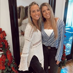 Francesca’s Crossover Long sleeve Shirt